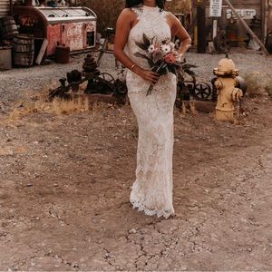 To have and to hold ivory lace dress by southern chics. Size L nwt